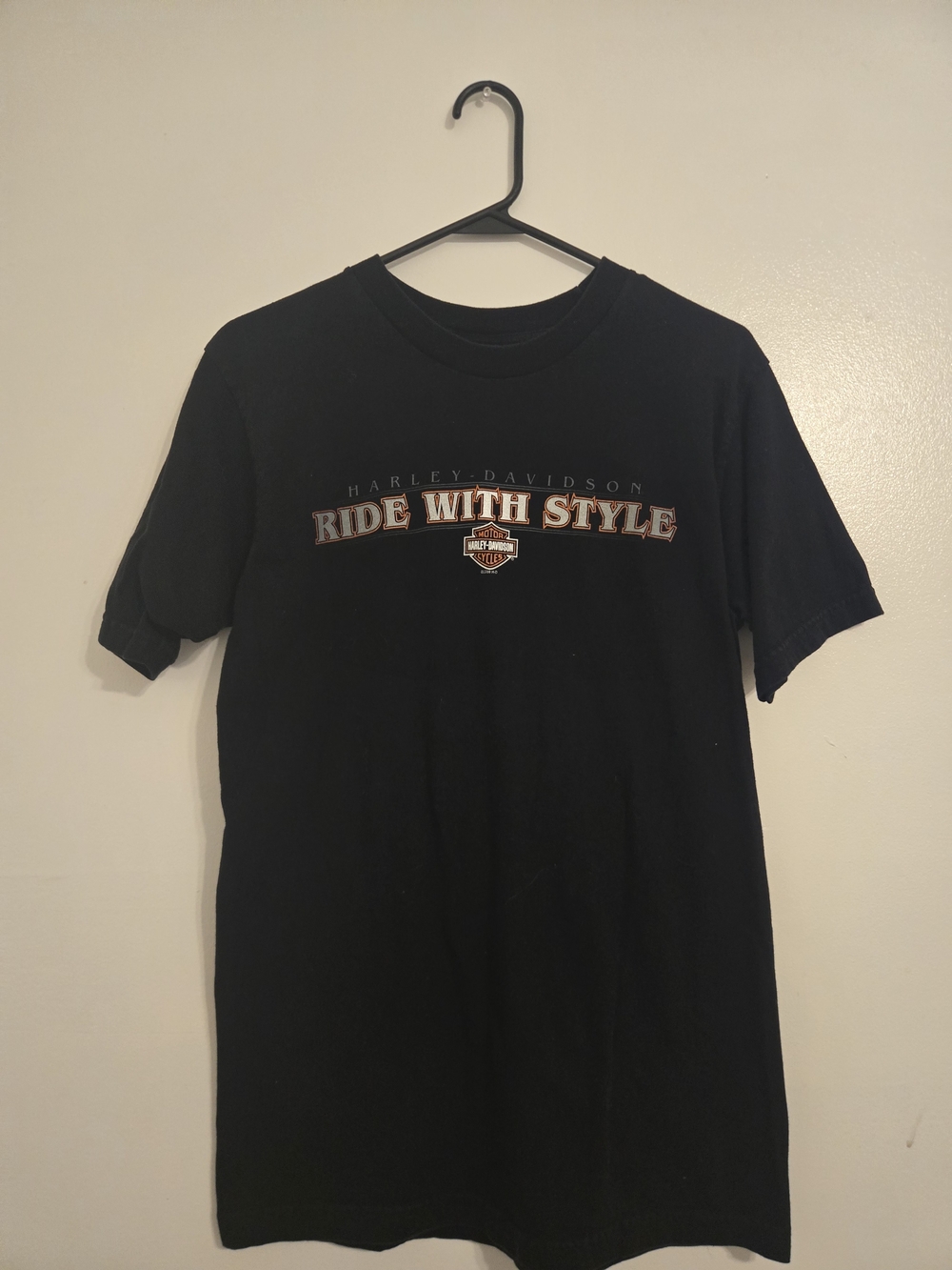 Harley-Davidson Black 'Ride With Style' Logo Tee